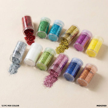 Resin & Craft Glitter - 12 Pcs Box