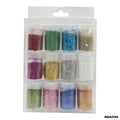 Resin & Craft Glitter - 12 Pcs Box