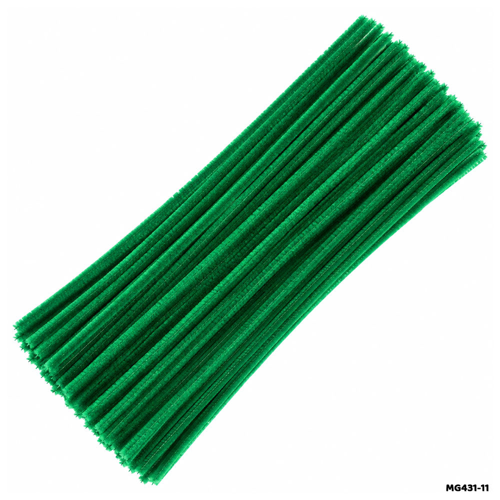 Chenille Pipe Cleaners - Pack of 100 Fuzzy Craft Sticks (Shade 40)