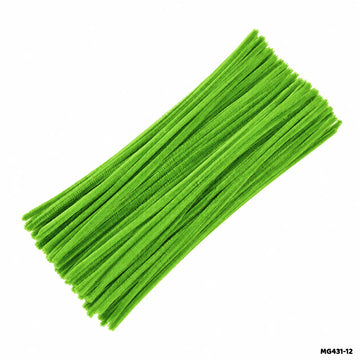 Chenille Pipe Cleaners - Pack of 100 Fuzzy Craft Sticks (Shade 9)