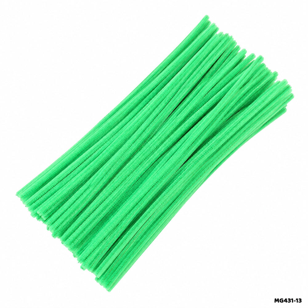 Chenille Pipe Cleaners - Pack of 100 Fuzzy Craft Sticks (Shade 7)