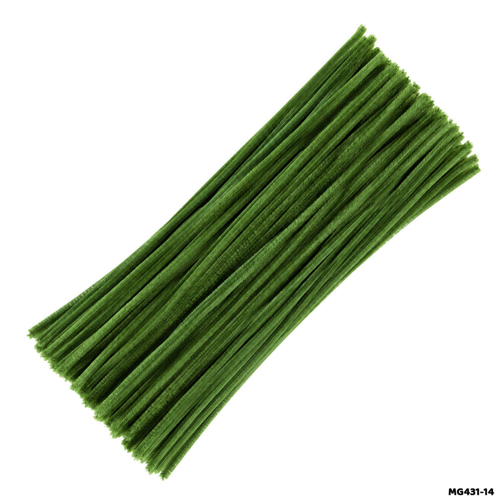 Chenille Pipe Cleaners - Pack of 100 Fuzzy Craft Sticks (Shade 25)