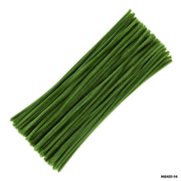 Chenille Pipe Cleaners - Pack of 100 Fuzzy Craft Sticks (Shade 25)