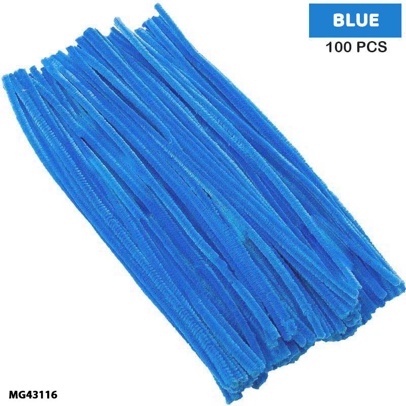 Chenille Pipe Cleaners - Pack of 100 Fuzzy Craft Sticks (Shade 17)