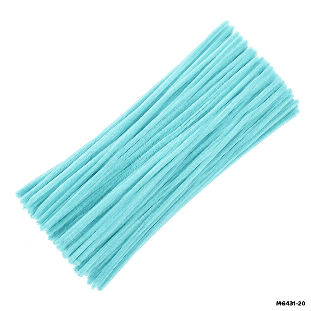 Chenille Pipe Cleaners - Pack of 100 Fuzzy Craft Sticks (Shade 49)