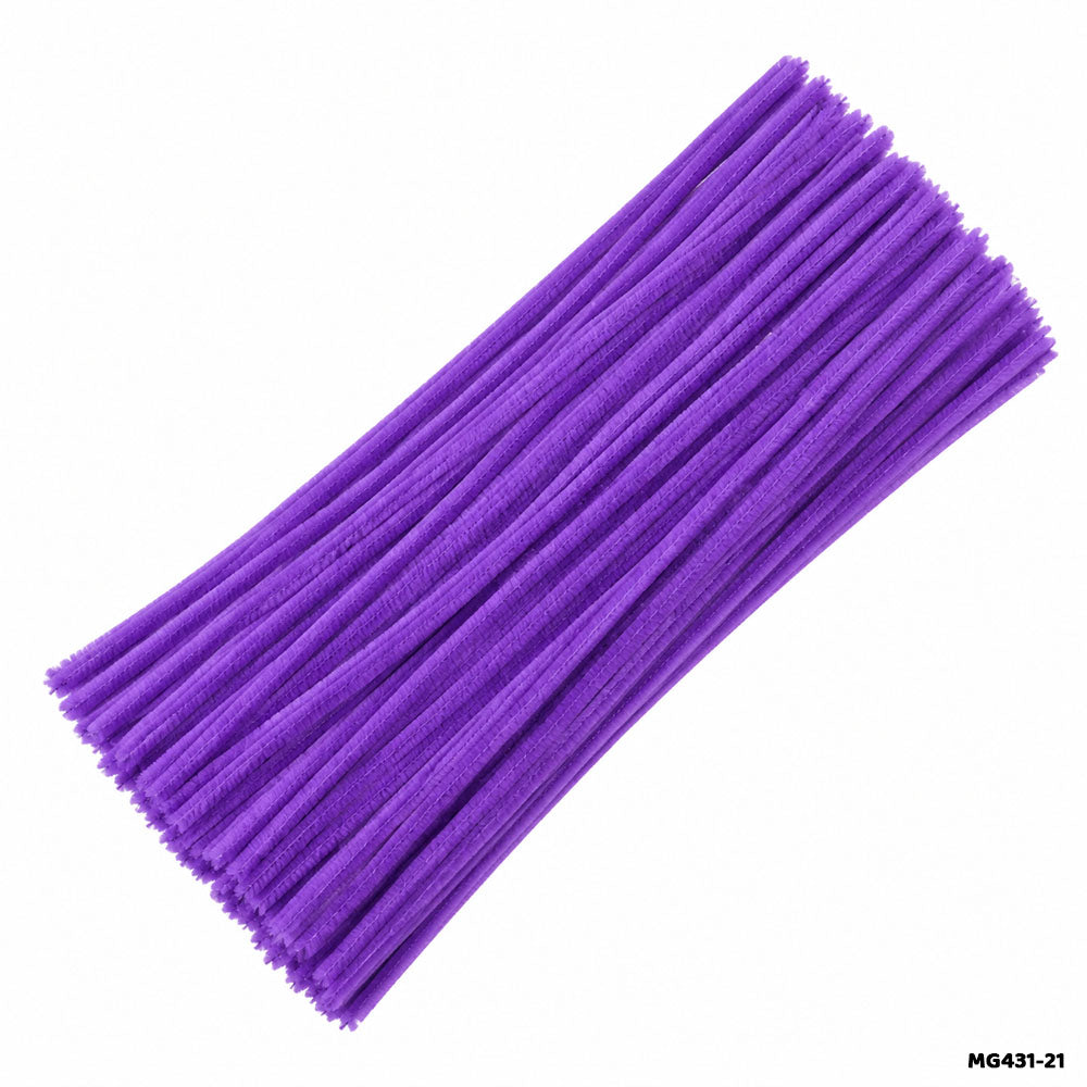 Chenille Pipe Cleaners - Pack of 100 Fuzzy Craft Sticks (Shade 31)