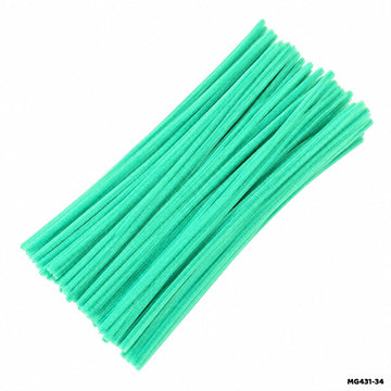 Chenille Pipe Cleaners - Pack of 100 Fuzzy Craft Sticks (Shade 19)