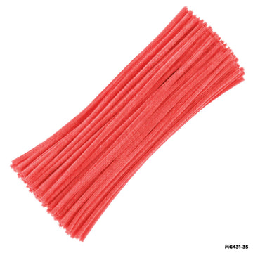 Chenille Pipe Cleaners - Pack of 100 Fuzzy Craft Sticks (Shade 35)