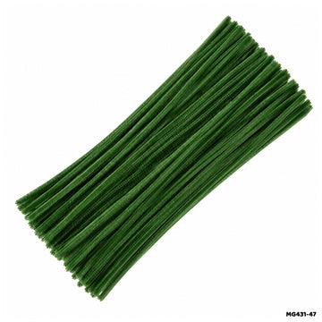 Chenille Pipe Cleaners - Pack of 100 Fuzzy Craft Sticks (Shade 1)