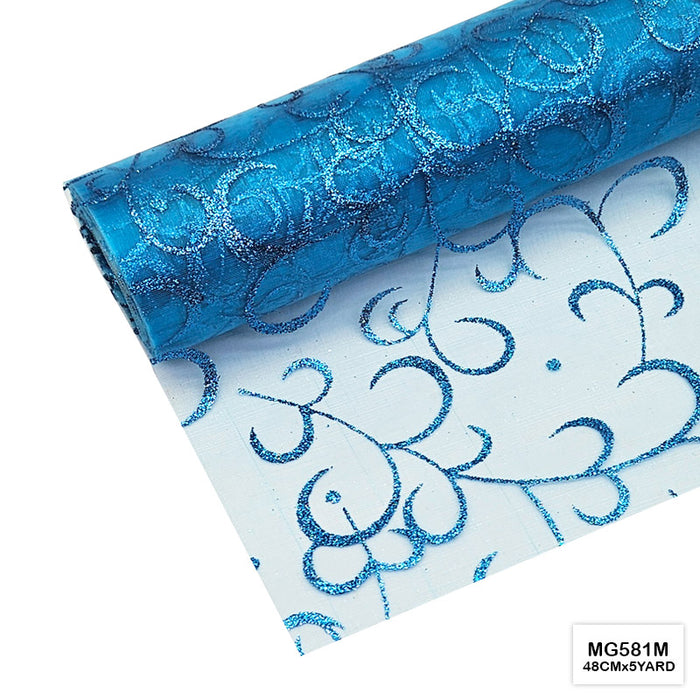 Decorative Snow Roll I Glittery Designed Net