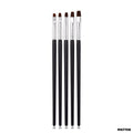 Brush Set with Black Handle - 5 Pcs for Painting