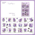 Twilight Flower Sticker Set - 3 Sheets for Journaling
