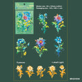 Mhzh006 Fantasy Flower Shel Light Deco Sticker 5Pc