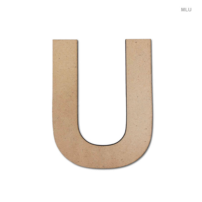 Mdf Letter U (6") (Mlu)