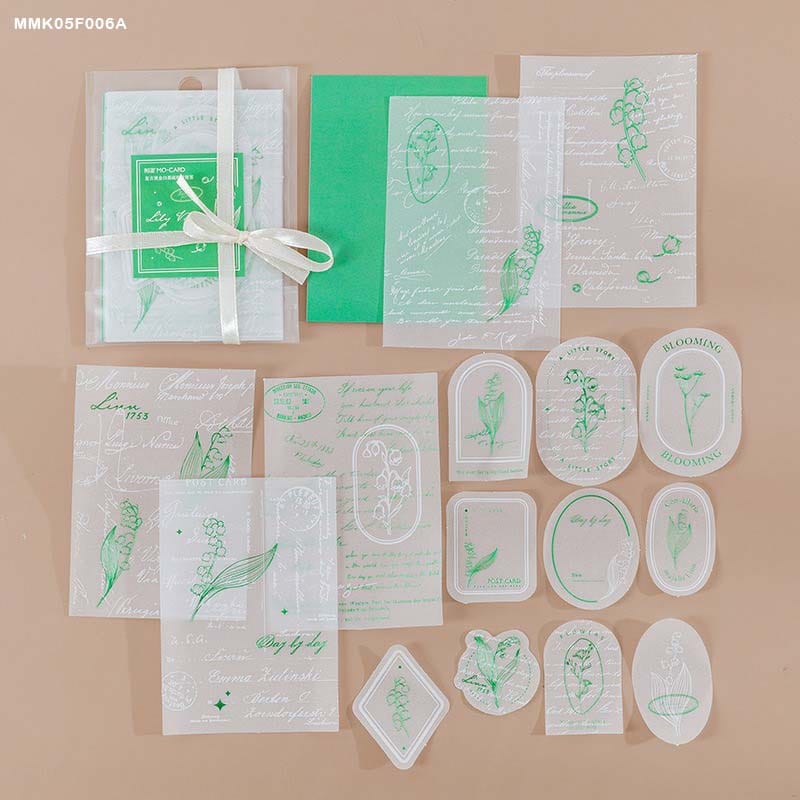 Mmk05F006A Sulfuric paper Cutout for Journaling & Scrapbooking  Ss 15Pc