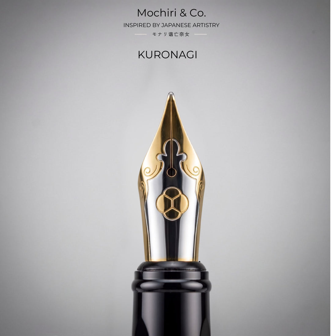 Mochiri & Co. Japan inspired KURONAGI Fountain Pen I Designed for Long writing hours