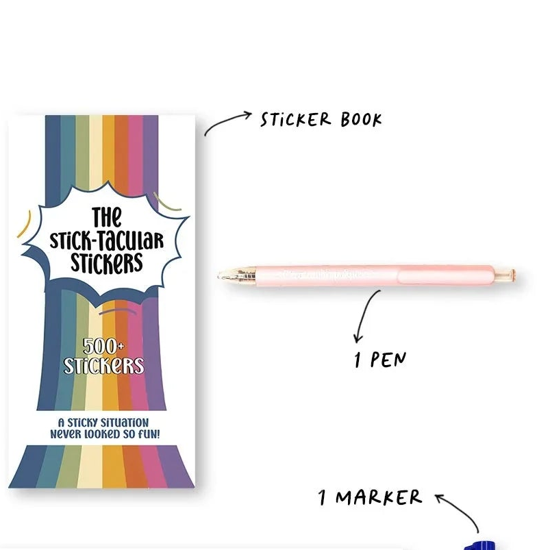 Keep Your Head Up Planner | Cute Pastel A5 Hardbound Self-Care & Positivity Journal WITH FREE STICKER BOOK AND PEN