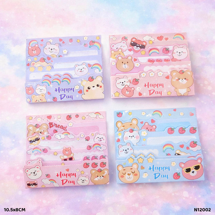 Cute Design Sticky Notes Marker Set (Design 1)