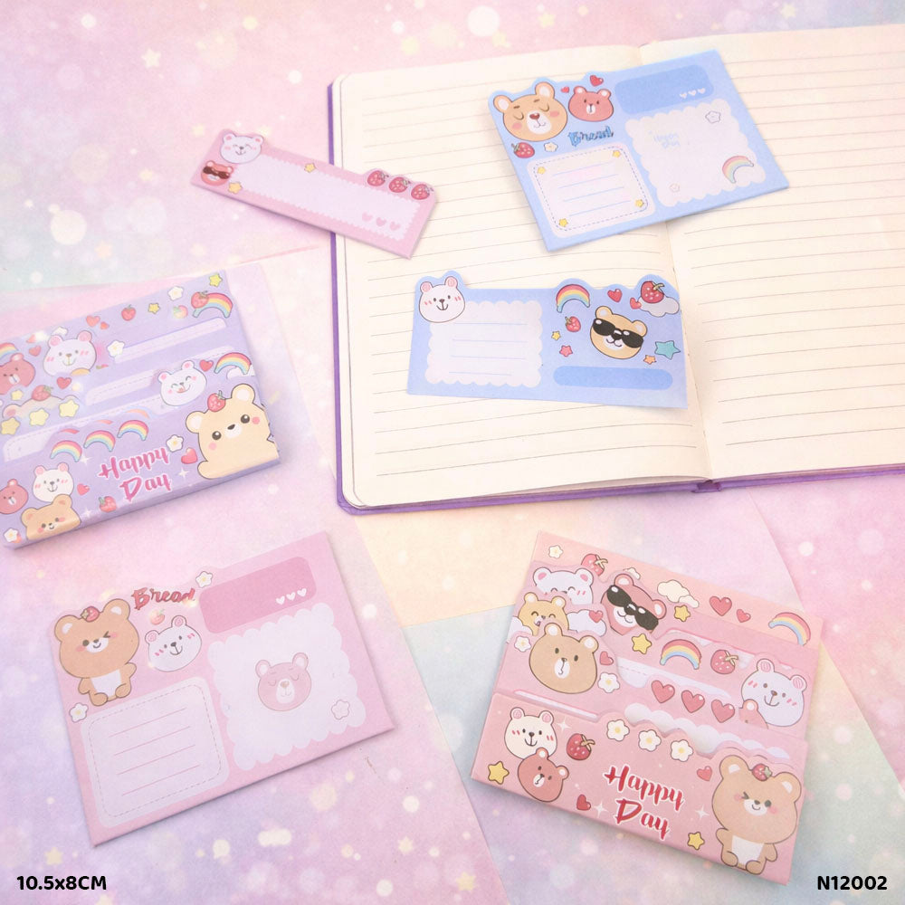 Cute Design Sticky Notes Marker Set (Design 1)
