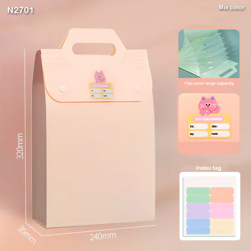 Expanding File Folder I A4 Bag With Handle