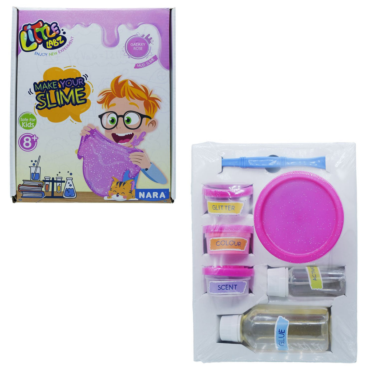 Nara Slime DIY Kit Galaxy Rose