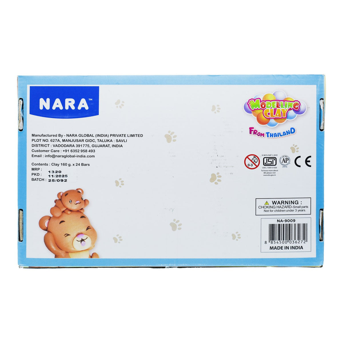 Nara Modelling Clay Bar Set of 12 Pcs 160gm view 3