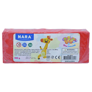 Nara Modelling Clay 500gm Bar Red