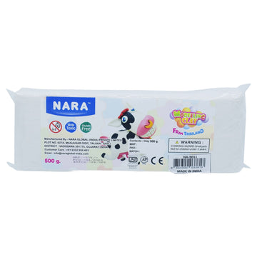 Nara Modelling Clay 500gm Bar White