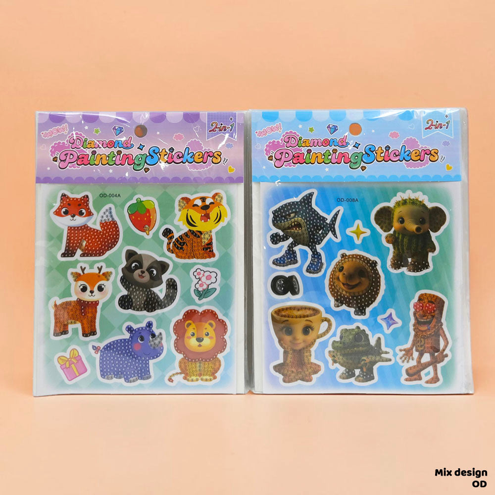 Diamond Painting Sticker 2-in-1 Set