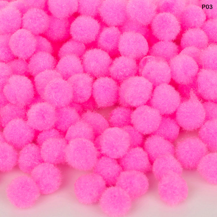 Pom Pom Ball I Plain Medium 2 Cm L Pink I Pack of 500