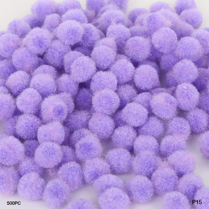 Pom Pom Ball I Plain Medium 2 Cm L Purple I Pack of 500
