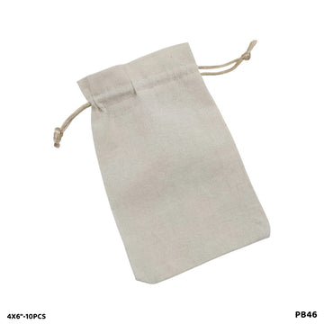 Potli Bag 4x6 Inch - Pack of 10 Drawstring Gift Pouches