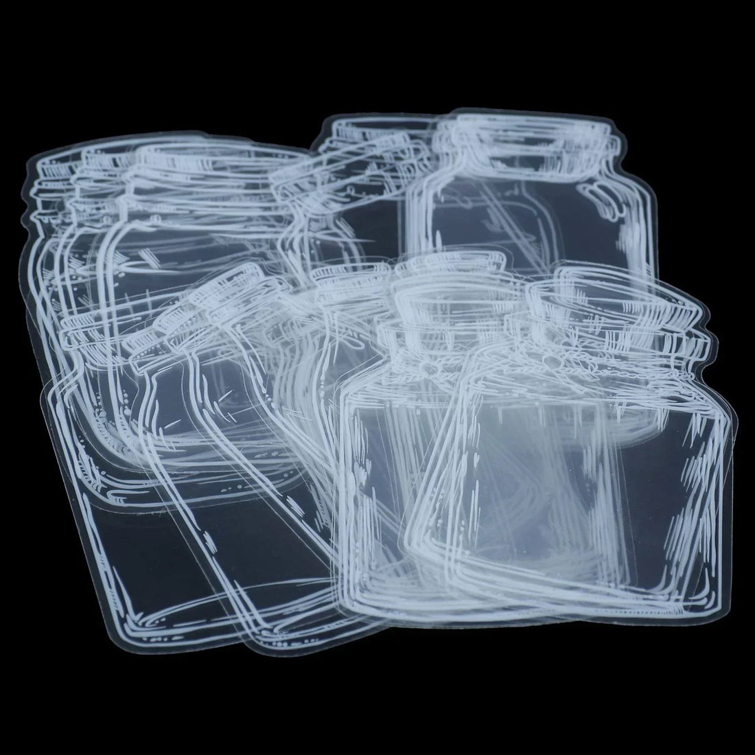 (Buy 1 Get 1 Free) Mini Transparent Bottle jar for resin and journaling  l Pack of 1 Contains 30 pieces