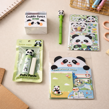 Premium Panda Stationary Combo Kit l Return Gift set l (5pcs) Pack of 1
