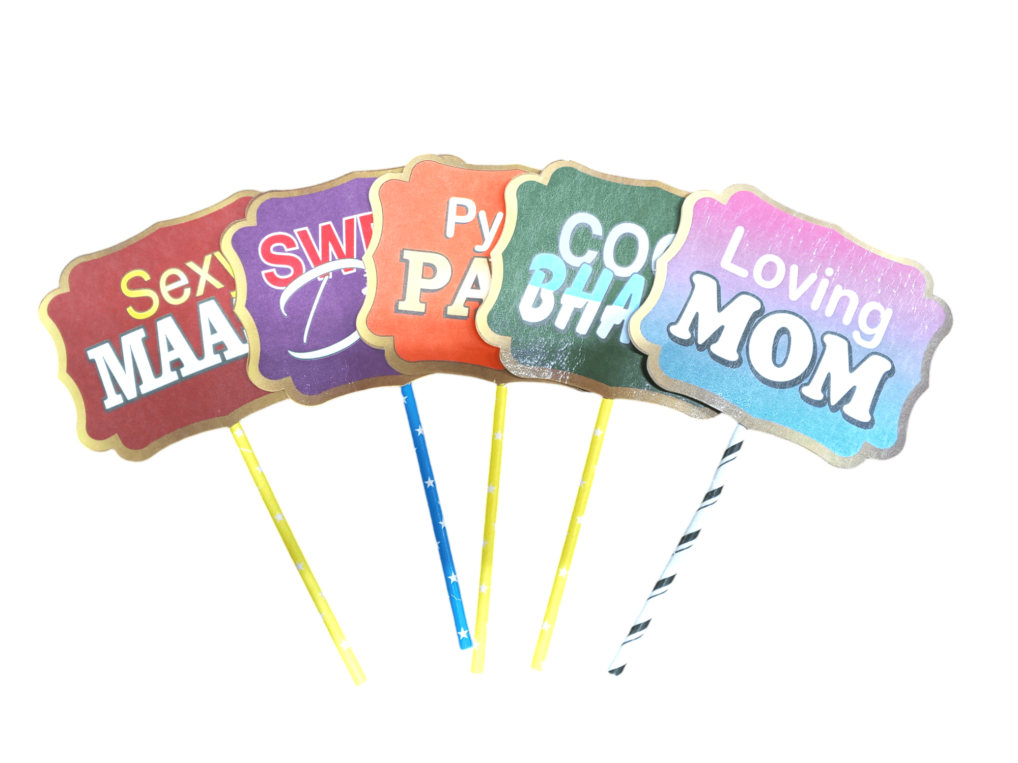 Baby Shower Photo Party Props - House of Party (15 pcs)