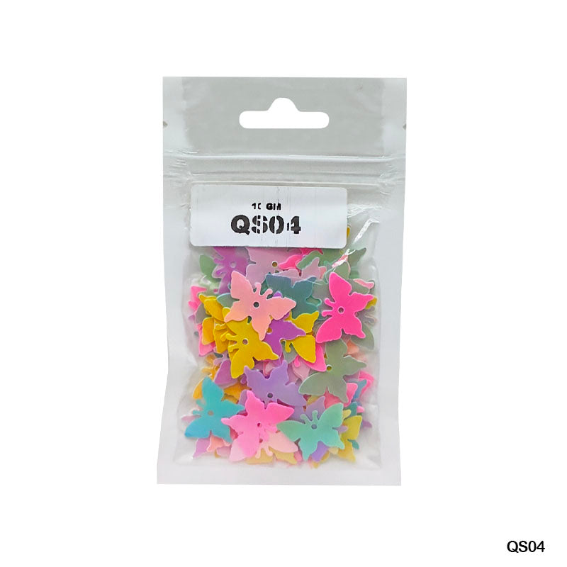 Qs04 Multi Butterfly 12Mm 10Gm Sequins