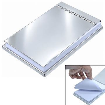 Desktop Note Pad Holder Stainless Steel Mirror