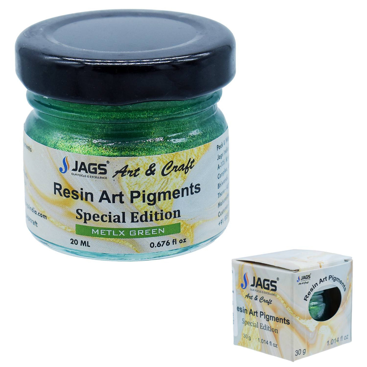 Resin Art Pigments 30ML Metallic Green