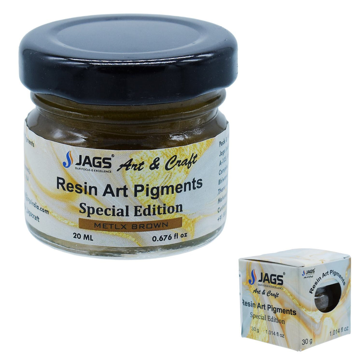Resin Art Pigments 30ML Metallic Brown