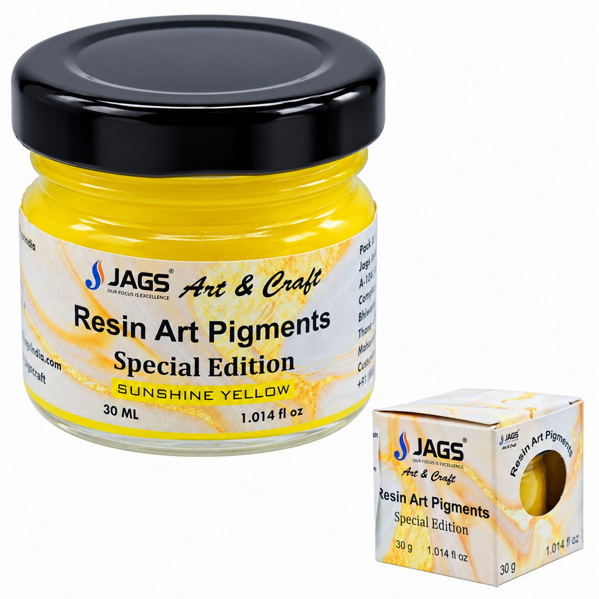Resin Art Pigments 30ML Sunshine Yellow
