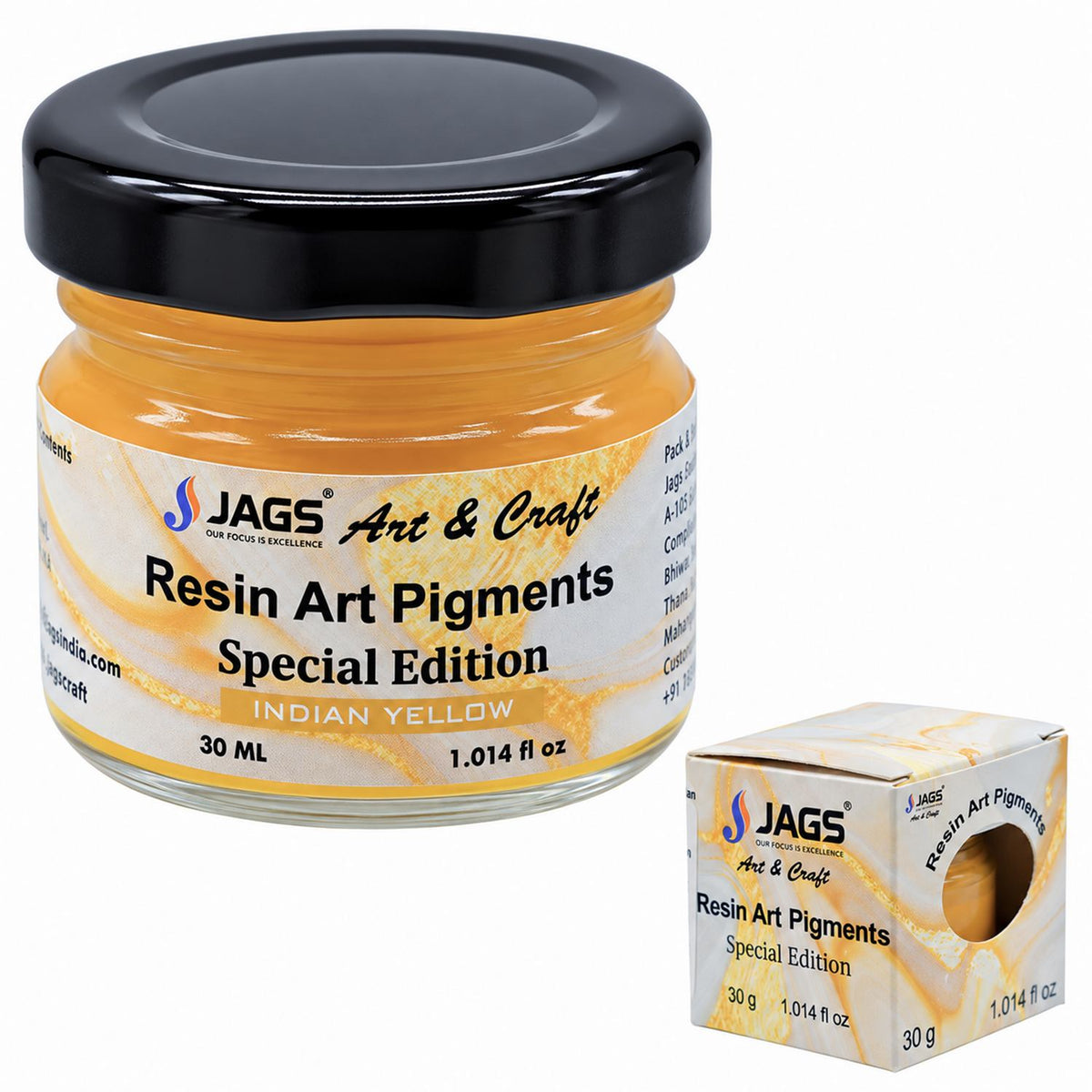 Resin Art Pigments 30ML Indian Yellow