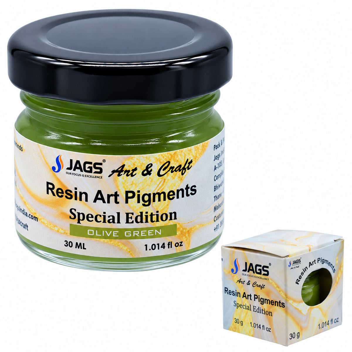 Resin Art Pigments 30ML Olive Green