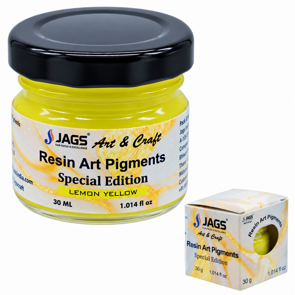 Resin Art Pigments 30ML Lemon Yellow