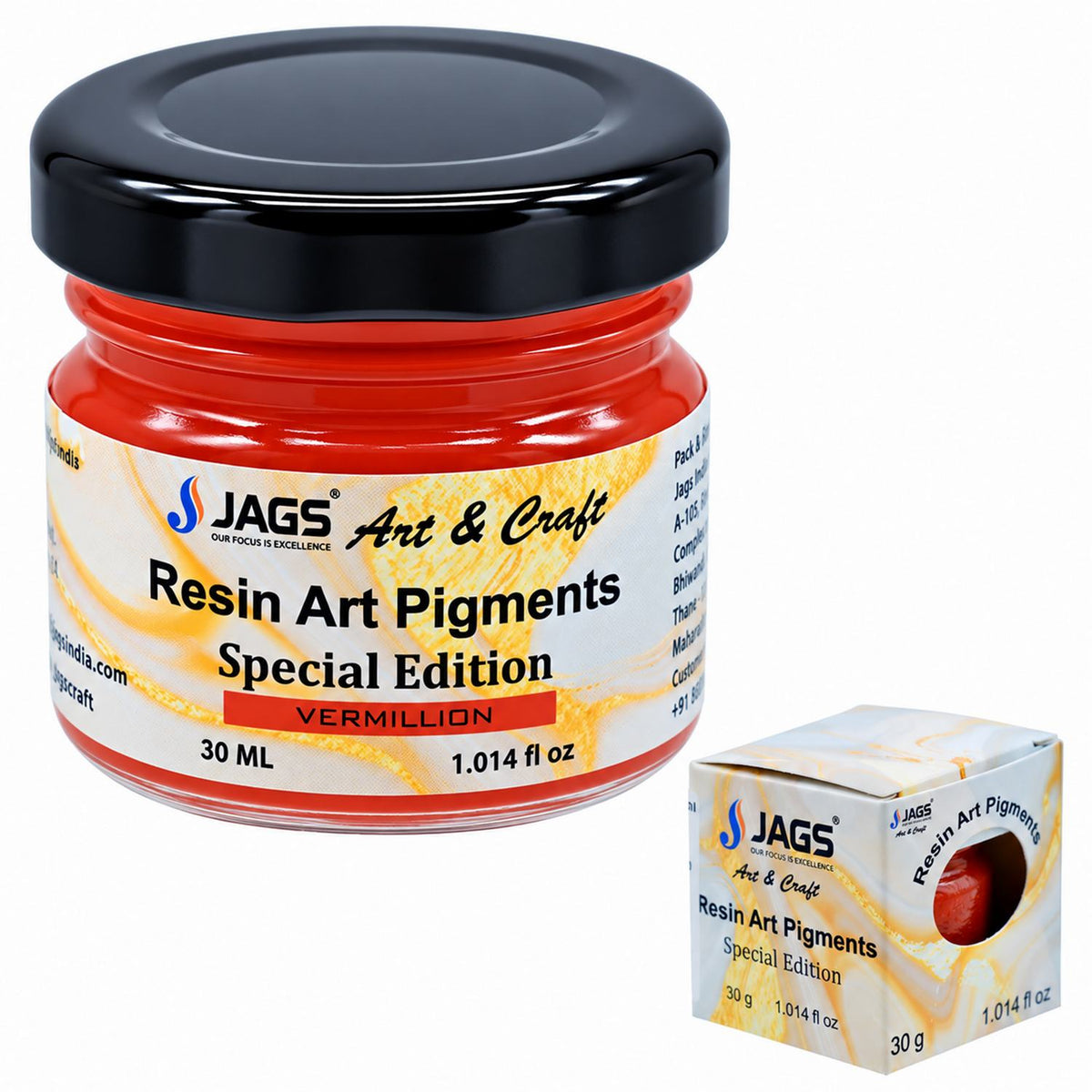 Resin Art Pigments 30ML Vermillion