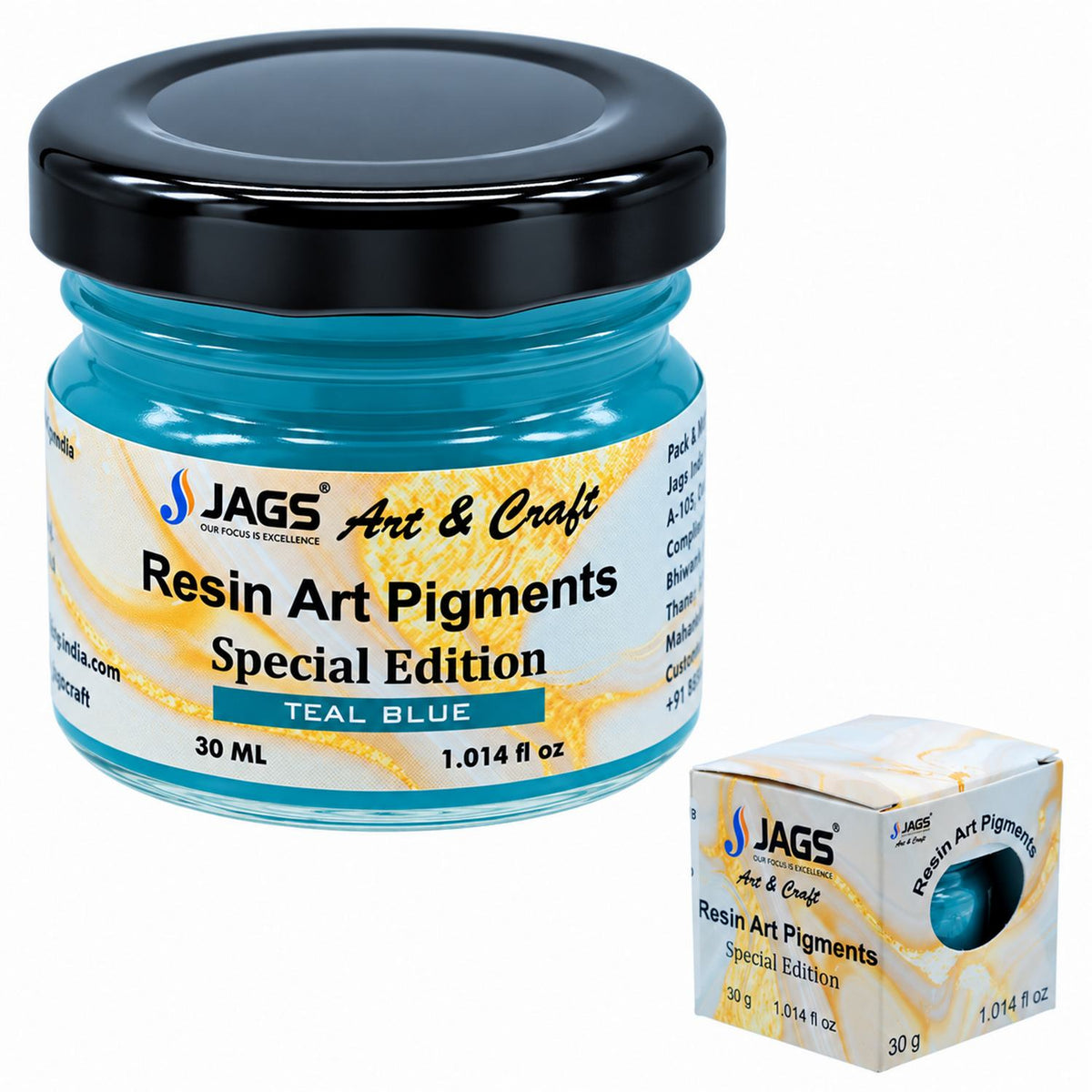 Resin Art Pigments 30ML Teal Blue