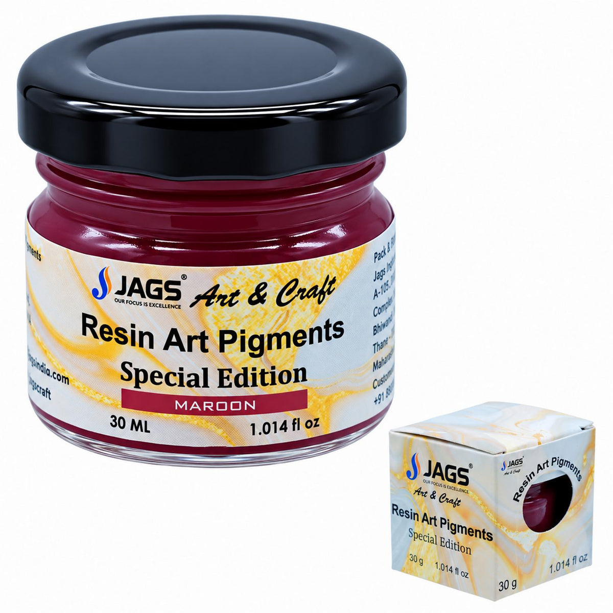 Resin Art Pigments 30ML Maroon