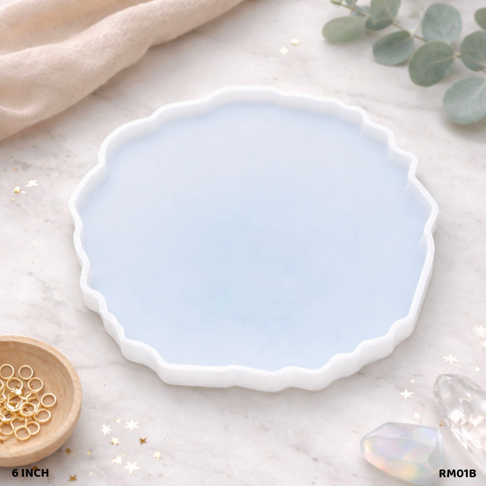 Silicone Mould Round Agate 6 Inch for Resin Art