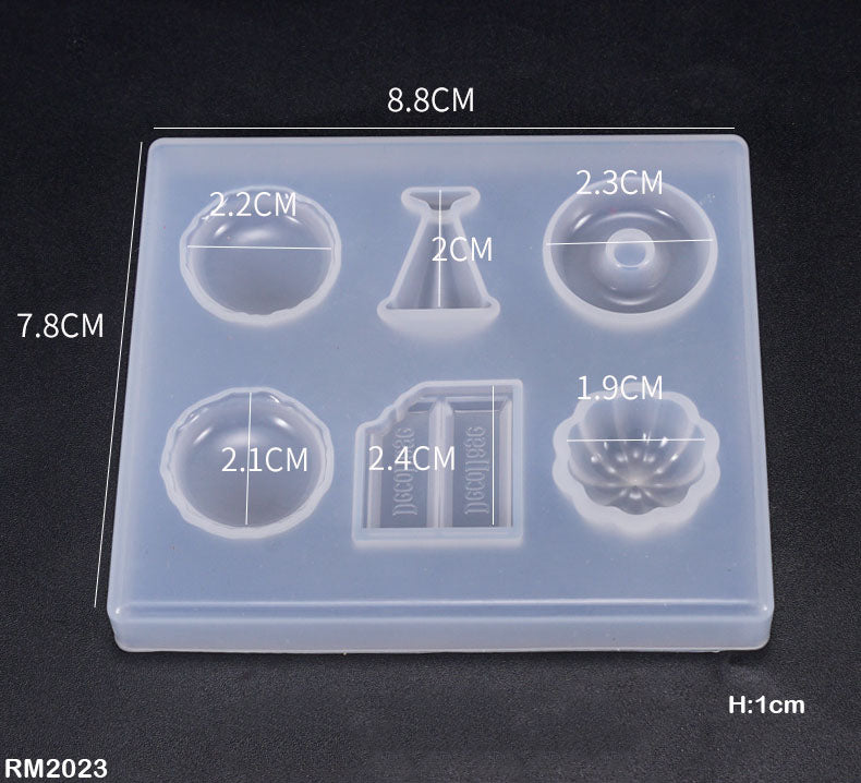 Rm2023 Silicone Mould for Resin  (8.8X7.8Cm)