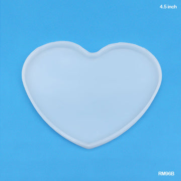 Rm96B Silicone Mold Heart 4.5 Inch