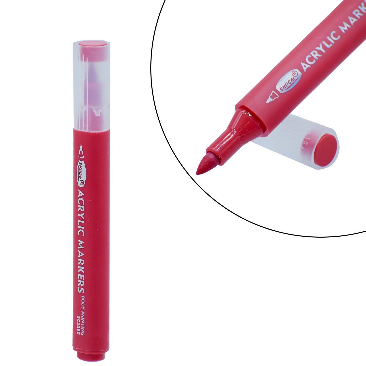 Acrylic Body Paint Markers 12 Colors - angle 2